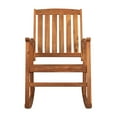 thumbnail image 6 of Perry Classic Slat-Back 300-Lbs Support Acacia Wood Patio Outdoor Rocking Chair, Teak (Set of 2), 6 of 8
