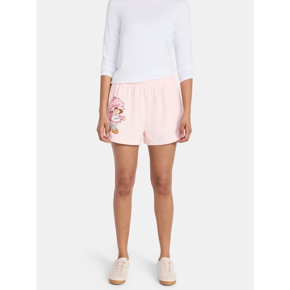Strawberry Shortcake Women's Graphic Fleece Shorts, 2.5" Inseam, Sizes XXS-XXL