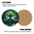 thumbnail image 3 of Bahomeck Drink Coasters Set Of 6 With Holder Colossal Tree Of Life With Roots That Reach Into The Depths Below Water Absorbent Ceramic Coasters Tabletop Protection,Suitable For Various Cup,Home Decor, 3 of 4