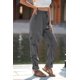 thumbnail image 2 of Pantalones Jogger de Satén PRETTYGARDEN Mujer Cintura Alta Gris Talle Medio, 2 of 9