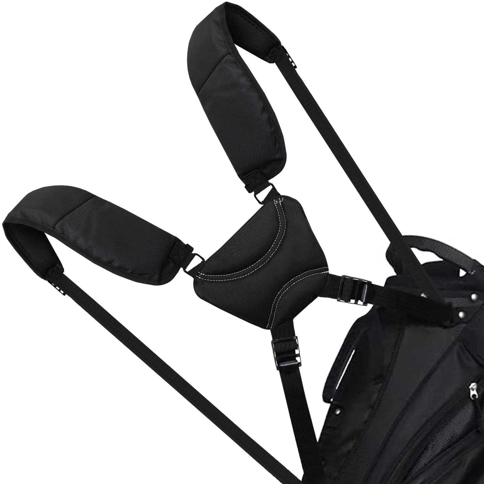 Nylon Golf Bag Strap Replacement Backpack Straps Double Shoulder Duffle Bag  Black 