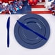 thumbnail image 5 of Juego de suministros desechables nacionalistas para fiestas - 20 cubiertos de plástico rojos, blancos, azules para el Día de la Independencia, el Día de los Veteranos, el Día de los Caídos, 5 of 5