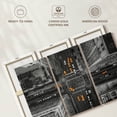 thumbnail image 6 of Elephant Stock Nyc Avenue Pop Wall Art - Horizontal Multi Panel Canvas - Living Room Wall Decor - City Multi Panel - Black And Gray Decor - 57" x 36", 6 of 8