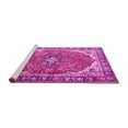 thumbnail image 2 of Ahgly Company Machine Washable Indoor Round Medallion Pink Traditional Area Rugs, 8' Round, 2 of 4