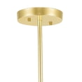 thumbnail image 6 of 6 Light Chandelier with Gold Leaf Finish, 6 of 7