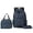 Black, variant on Three Piece Youth Schoolbag With Cute Printed Design Double Shoulder Student Backpack