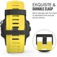 thumbnail image 4 of KOMI Band Compatible with Garmin Fenix 3/Fenix 5X, Soft Silicone Replacement Watch Band fit Garmin Fenix 3/Fenix 3 HR/Fenix 5X/5X Plus/D2 Delta PX/Descent Mk1 Smart Watch - Yellow, 4 of 8