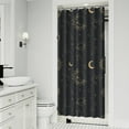 thumbnail image 2 of Cosmic Aesthetic Shower Curtain - Gothic Witchy Celestial Sun Moon Stars Design Premium Waterproof Quick-Dry Fabric 36x72, 2 of 5