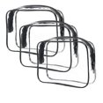 thumbnail image 1 of Clear Toiletry Bag, 3 Pack TSA Approved Toiletry Bag Quart Size Bag, Travel Makeup Cosmetic Bag 26s, 1 of 5