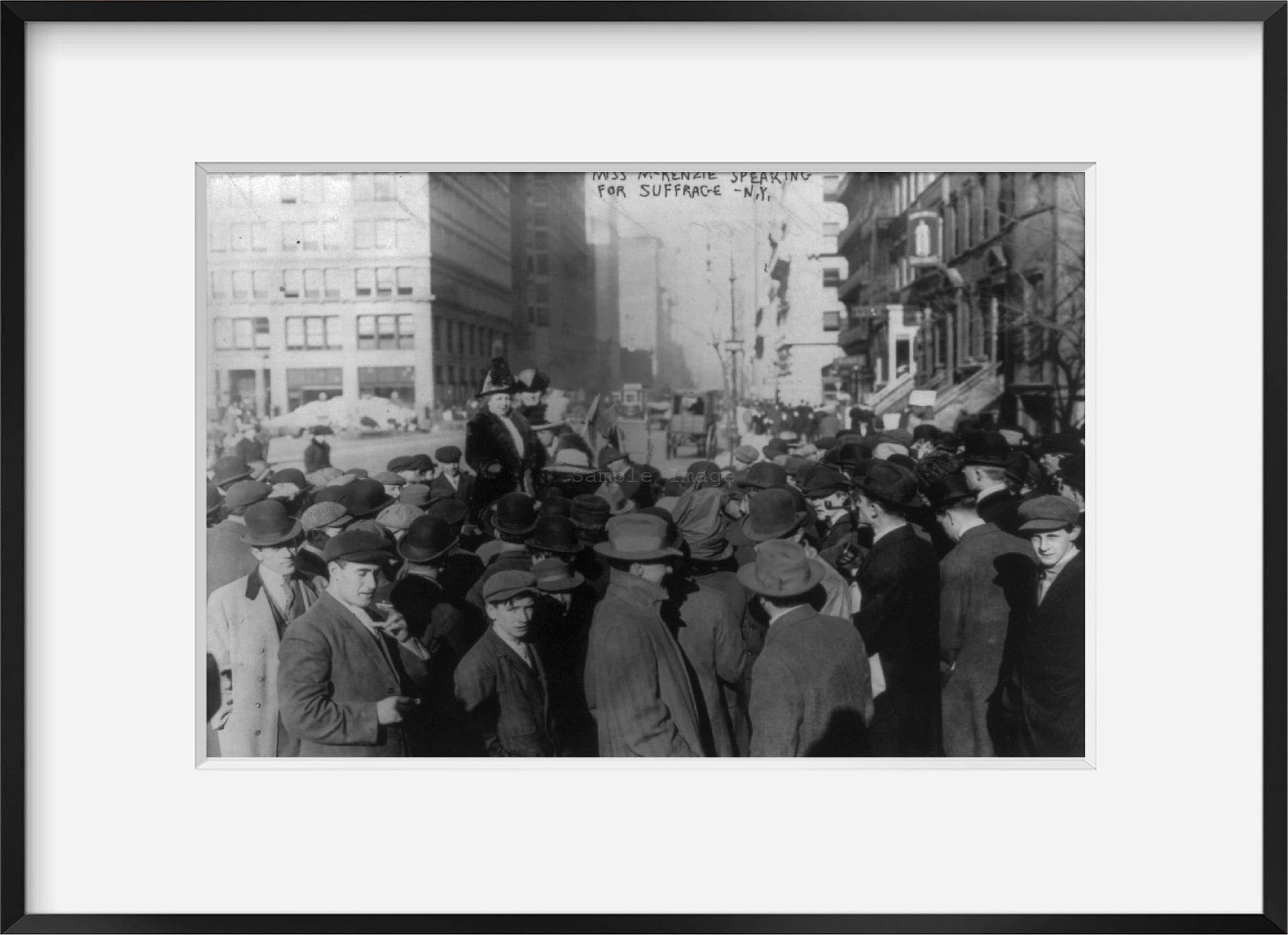 Photo: Suffragettes, United States, Miss McKenzie speaking at Union ...