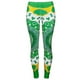 thumbnail image 5 of Pantalones ajustados de cintura alta con estampado de trébol del día de San Patricio para mujer, 5 of 5