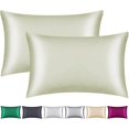 100 Mulberry Silk Pillowcase 2 Pack For Hair And Skin,With Hidden