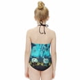 thumbnail image 4 of The Cuphead Show Season Children's One-piece Swimwear Halterneck Swimsuit Summer Beach Girl's Bathing Suits Breathable Beachwear, 4 of 7