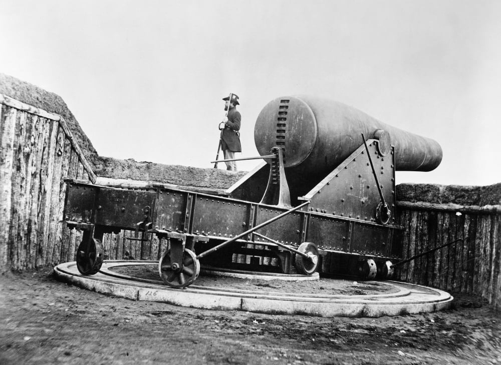 Rodman Gun, Civil War. /Nthe Rodman Gun, A 15Caliber, 80Ton Cannon