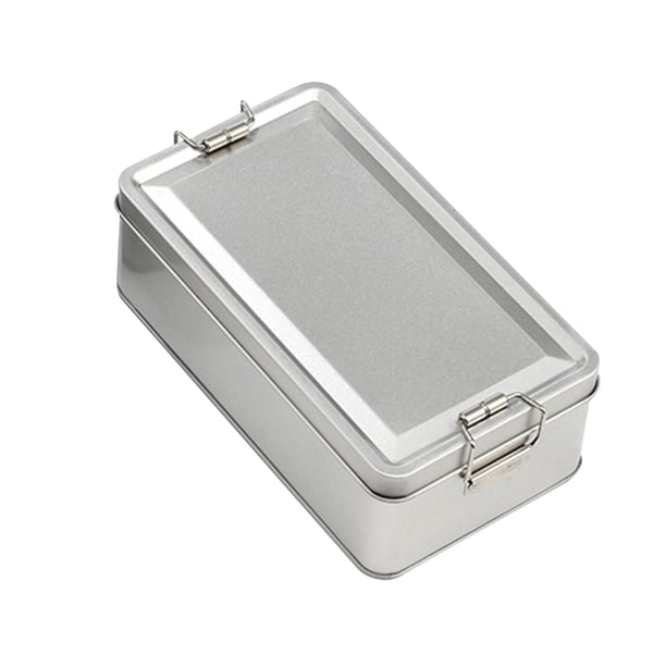 Contenedor de hojalata,Caja de almacenamiento de hojalata,recipiente pequeño para ,Contenedor de almacenamiento para dulces Manualidades de joyería clave,Caja de almacenamiento