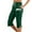 Green, variant on Womens Graphic Capri Joggers "Brooklyn " Print Elastic Waist Knee Length Side Slit Pants Casual City Walks Daily Wear Trendy Capri Joggers