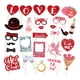 thumbnail image 4 of Kit de 27 accesorios para fotomatón de Valentín, decoraciones para selfies, suministros divertidos portátiles para fiestas de cumpleaños y, 4 of 9