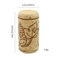 thumbnail image 5 of Milue 50Pcs Wood Corks for Bottle Wine Unique Wine Corks Leakproof Replacement, 5 of 15