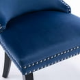 thumbnail image 3 of Button Tufted Upholstered Dining Chairs with Nailhead, Dining Room Chairs Tufted Cushion Back Elegant, Accent Chairs with Solid Wood Legs for Living Room/Kitchen (Set of 6), 3 of 9