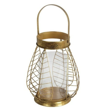Brayden Studio Metal/Glass Lantern