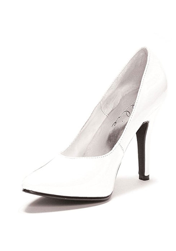 Ellie Shoes E-8220 5 Heel Pumps White 