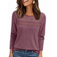 thumbnail image 3 of Women'S Lace Long Sleeve Shirt Fall Top Fashion Dreesy Casual Tunic Sweaters Mesh Clothes L, 3 of 8
