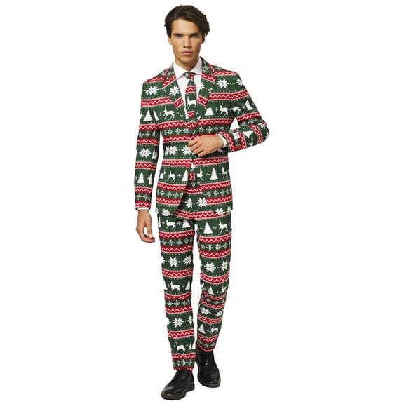 OppoSuits Men's Suits Festive Green - US 36 Green