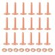 thumbnail image 1 of 100 Sets Copper Rivets and Burrs Washers Leather Copper Rivet Fastener for Wallets Collars Leather, 1 of 5