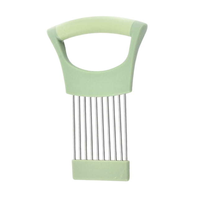 Cortador de cebollas de acero inoxidable con 10 puntas, cortador de verduras manos libres para cebollas, tomates, limones y carne. Herramienta de cocina.