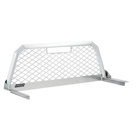 Protech Headache Rack 57-6830-24 Mesh; Mill Finish; Aluminum; Can Be Used With Cross Bed Tool Box; With 24 Inch Legs