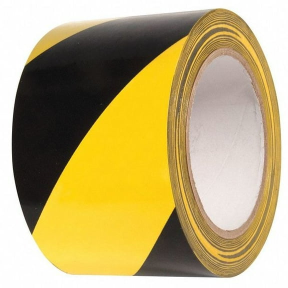 Incom Floor Tape,Black/Yellow,3 inx54 ft,Roll VHT310