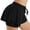 Black, variant on Women's 2 in 1 Running Shorts Stretch Casual Elastic Waist Outdoor Athletic Gym Shorts with Liner Gray M