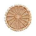 thumbnail image 5 of 8* Wicker Flower Baskets Functional Wedding Decor Barrel Shape with Pearl Handle, 5 of 8