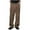 Brown, variant on yillto Men Trousers Wide Leg Palazzo High Waist Pant Pleated Work Office Dressy Pants with Pockets