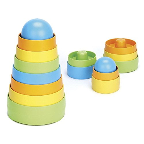 Green Toys Mon Premier Empileur, les Couleurs Peuvent Varier