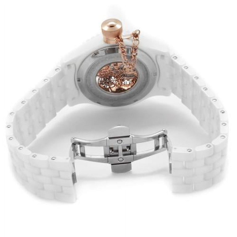 Invicta Women's 1898 Russian Diver Lefty Rose Gold Tone Skeleton
