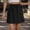 Black, variant on Dpytoraw Summer 2025 New Elastic Waist Drawstring Tooling Skirt Hot Cool High Waist Design Sense A Word Short Skirt Women’s Leather Mini Skirt Black