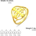 thumbnail image 6 of Jerusalem Cross Ring for Women Jerusalem Crusader Ring for Men Jerusalem Medal Greek Medieval Christian Religious Jewelry Baptism Gift, 6 of 7