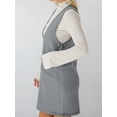 thumbnail image 5 of Women'S V Neck Sleeveless Knitted Solid Short Sweater Dress with Pockets Dark Gray XL, 5 of 8