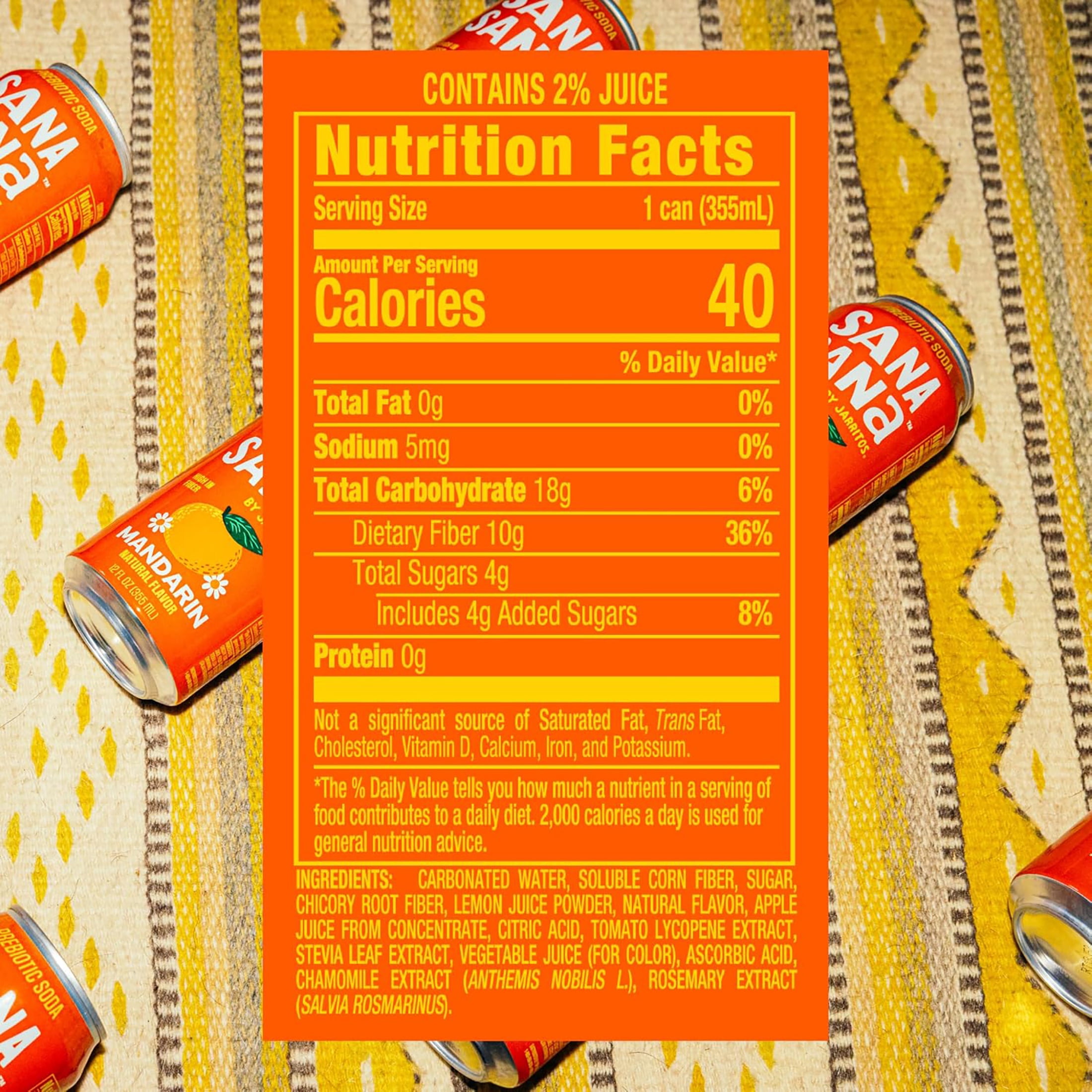 Sana Sana Jarritos Mandarin CAN 12 oz