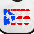 thumbnail image 4 of Inktastic Puerto Rico Flag in Text Boys or Girls Baby Bib, 4 of 4