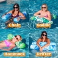 thumbnail image 2 of Hamaca hinchable Pool Floats Sloosh 4 en 1 para adultos, 2 paquetes, 2 of 8