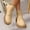 #292-Khaki, variant on Women's Mid-Calf Boots – Chunky Sole Lace-Up with Low Heel for Trendy Casual Looks, Versatile Styling Essential for Fall Winter Wardrobe