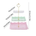 thumbnail image 3 of Kugisaki 3-Tier Cupcake Stand Tower Serving Tray Food Grade Dessert Display Stand for Tea Party & Home Decor, 3 of 6