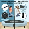 thumbnail image 4 of 56" Double Toddler Trampoline with Adjustable Handle, Foldable Kids Trampolines Indoor/Outdoor, 4 of 6
