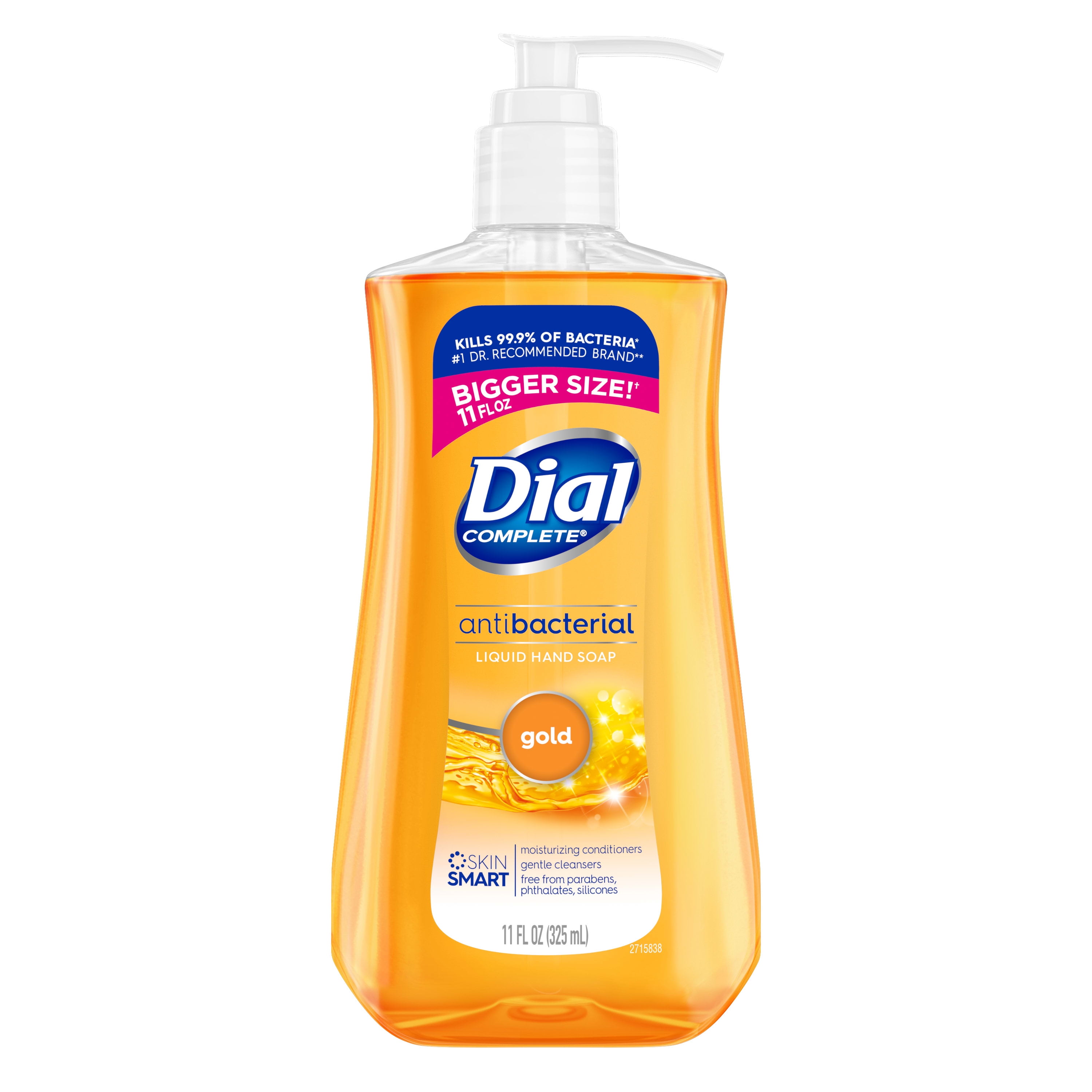 Dial Complete Antibacterial Liquid Hand Soap, Gold, 11 fl oz