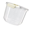 thumbnail image 4 of Rice Container Cereal Container, Kitchen Plastic Airtight Container 27.6lb Tight Sealing with Lid Measuring Cup Food Storage Container for Rice Dog Cat Pet, 4 of 8