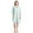 Floral Mint, variant on Women's Sleepwear 2 Piece Nightgown and Robe Set - Green - X-Large