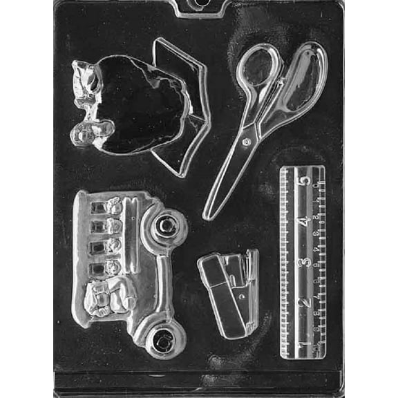 Grandmama's Goodies J082 Teacher's Kit Chocolate Candy Soap Mold with Exclusive Molding Instructions