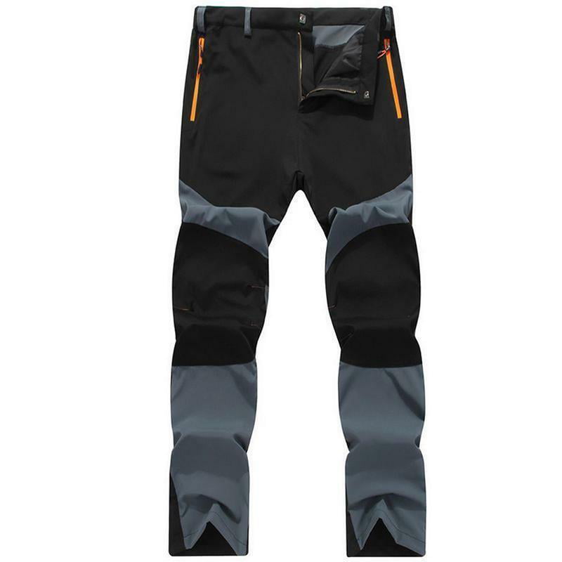 Men's Ski Snow Pants Denim Thick Warm Waterproof Outdoor Snowboard Jeans W/Bib 